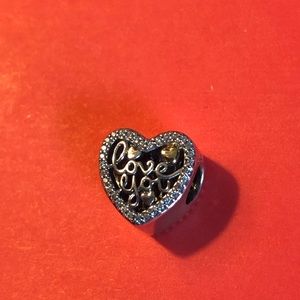 Pandora heart slide-on charm